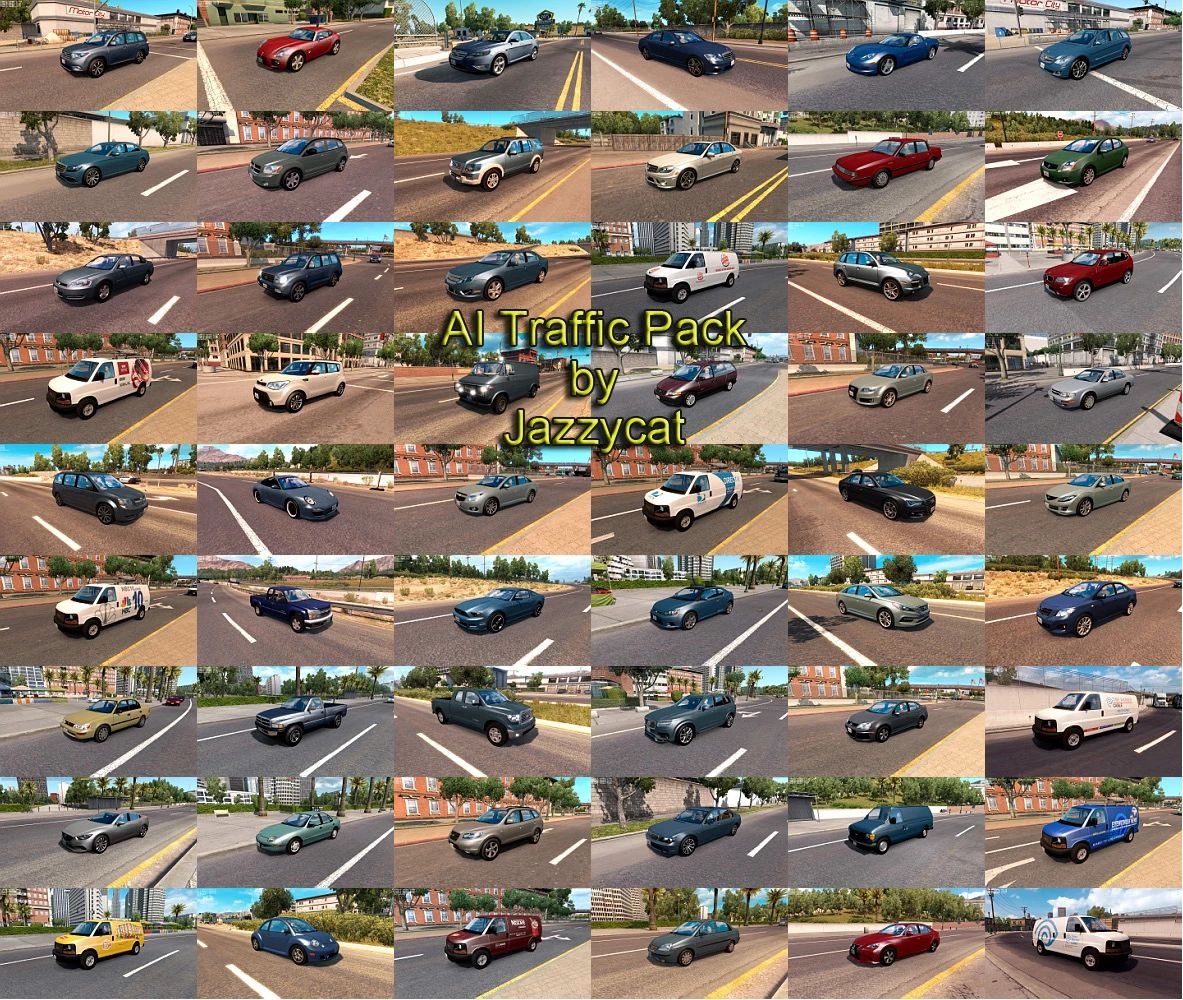 МОД AI Traffic Pack v16.6.9 ДЛЯ AMERICAN TRUCK SIMULATOR