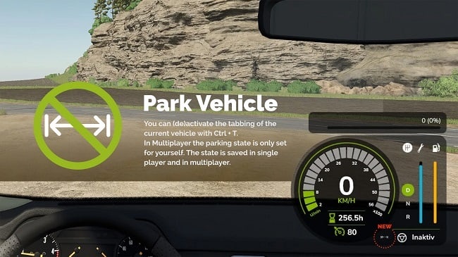 МОД Park Vehicle v1.1.1.0 (1.21.x) ДЛЯ FARMING SIMULATOR 2025