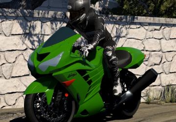 Мод Kawasaki Ninja ZX-14R (2012) версия 1.0 для BeamNG.drive (v0.39.x)