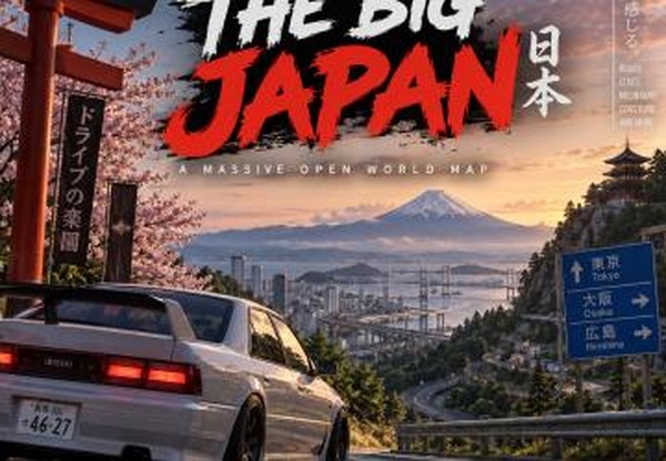 Карта «The Big Japan» версия 1.0 для BeamNG.drive (v0.39.x)