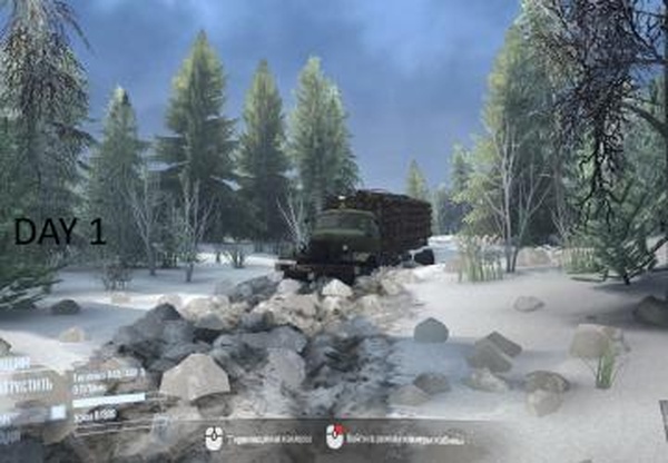 Мод Зима «Оттепель» версия 1.2 для Spintires: MudRunner (v25.02.21)