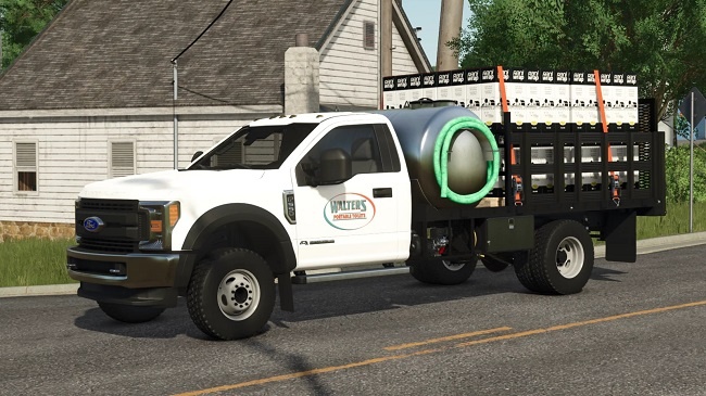 МОД Ford F550 Septic Service v1.2.0.0 (1.21.x) ДЛЯ FARMING SIMULATOR 2025