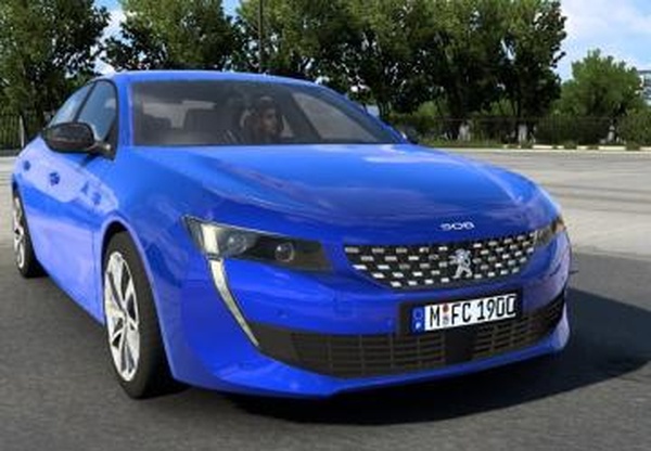 Мод Peugeot 508 GT 2022 версия 2.1 для American Truck Simulator (v1.61.x)
