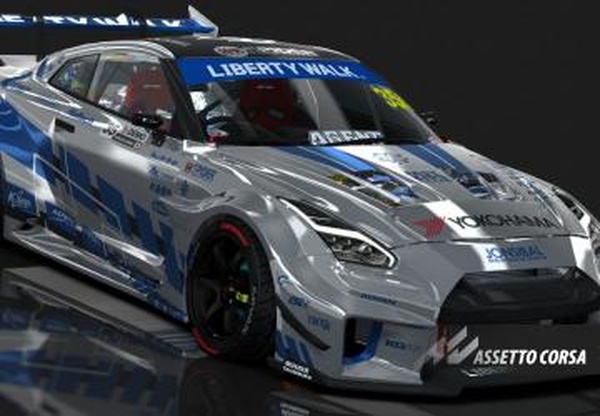 Мод Liberty Walk Silhouette R35 GTR T.Hibino 2026 v1.0 для Assetto Corsa