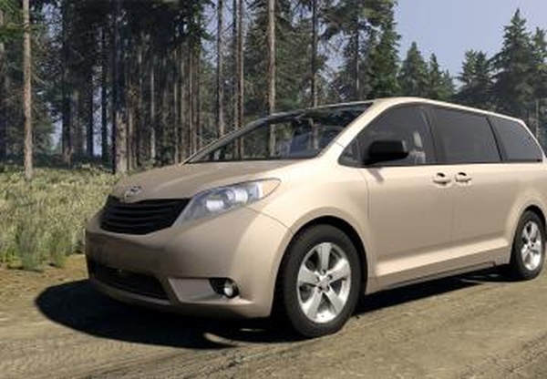Мод Toyota Sienna (2011-2017) версия 1.2 для BeamNG.drive (v0.39.x)