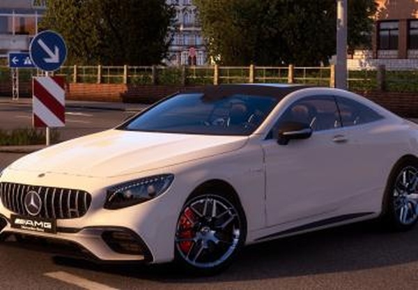 Мод Mercedes-Benz AMG S63 Coupe 2021 версия 3.5 для American Truck Simulator (v1.61.x)