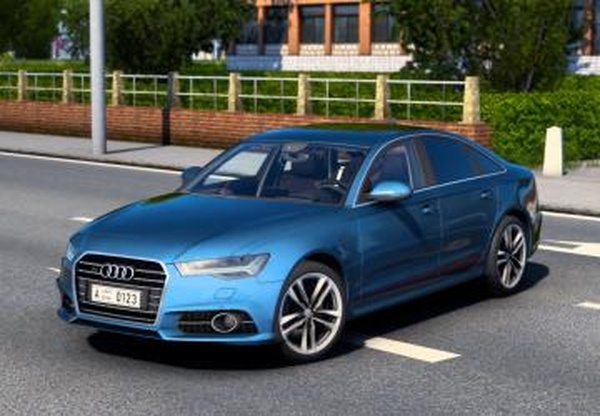 Мод Audi A6 C7 2015 версия 3.7 для American Truck Simulator (v1.61.x)