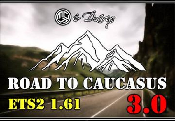 Road to Caucasus версия 3.0 для Euro Truck Simulator 2 (v1.61)