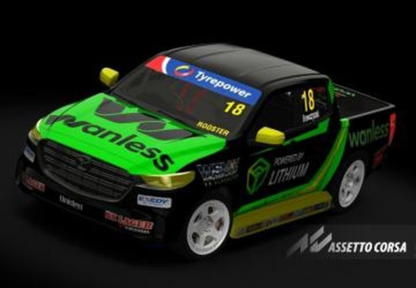 Мод Mazda BT50 AK Superutes версия v1.0 для Assetto Corsa