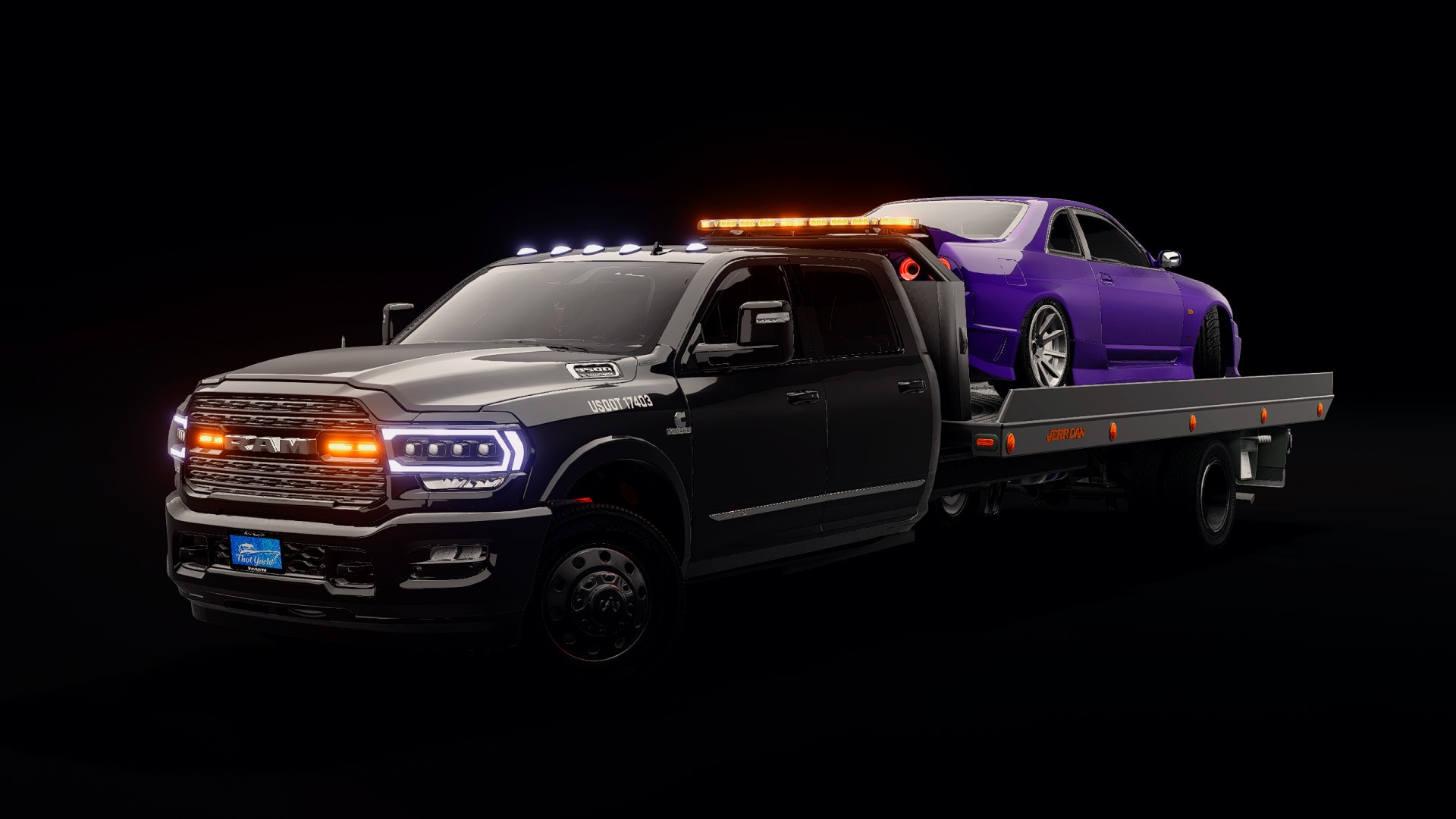 МОД Ram 3500 Flatbed v2.0 (0.39.x) ДЛЯ BEAMNG.DRIVE