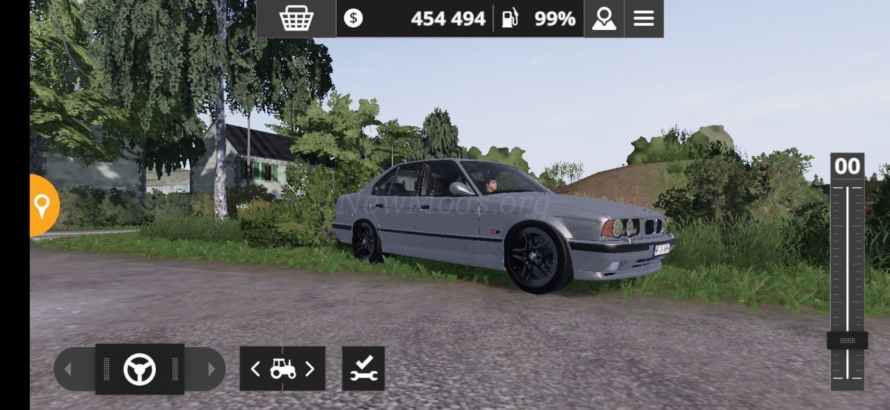 Мод BMW M5 E34 Gray версия 30.06.22 для Farming Simulator 20