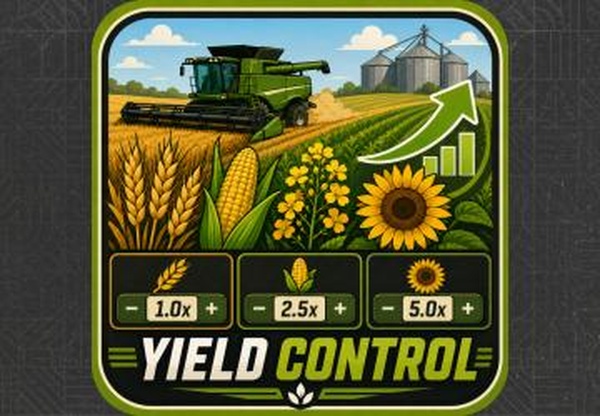Мод Контроль урожайности версия 2.1.0.2 для Farming Simulator 2025