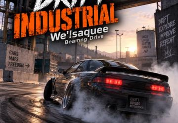 Карта «Drift Industrial | we’!saquee» версия 2.3 для BeamNG.drive (v0.39.x)
