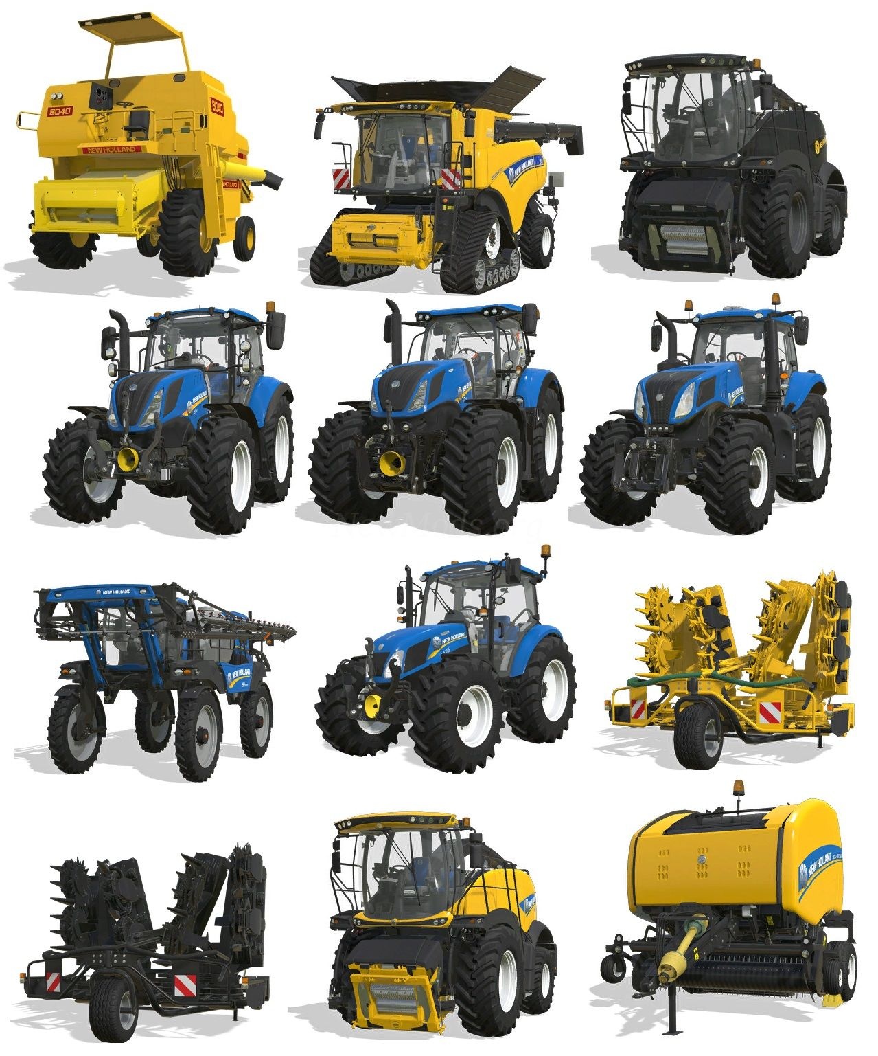 Мод New Holland DLC версия 06.03.23 для Farming Simulator 20