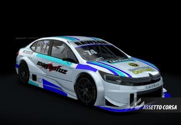 Мод Citroen C4 Turismo Carretera 2000 версия 1.0.1 для Assetto Corsa