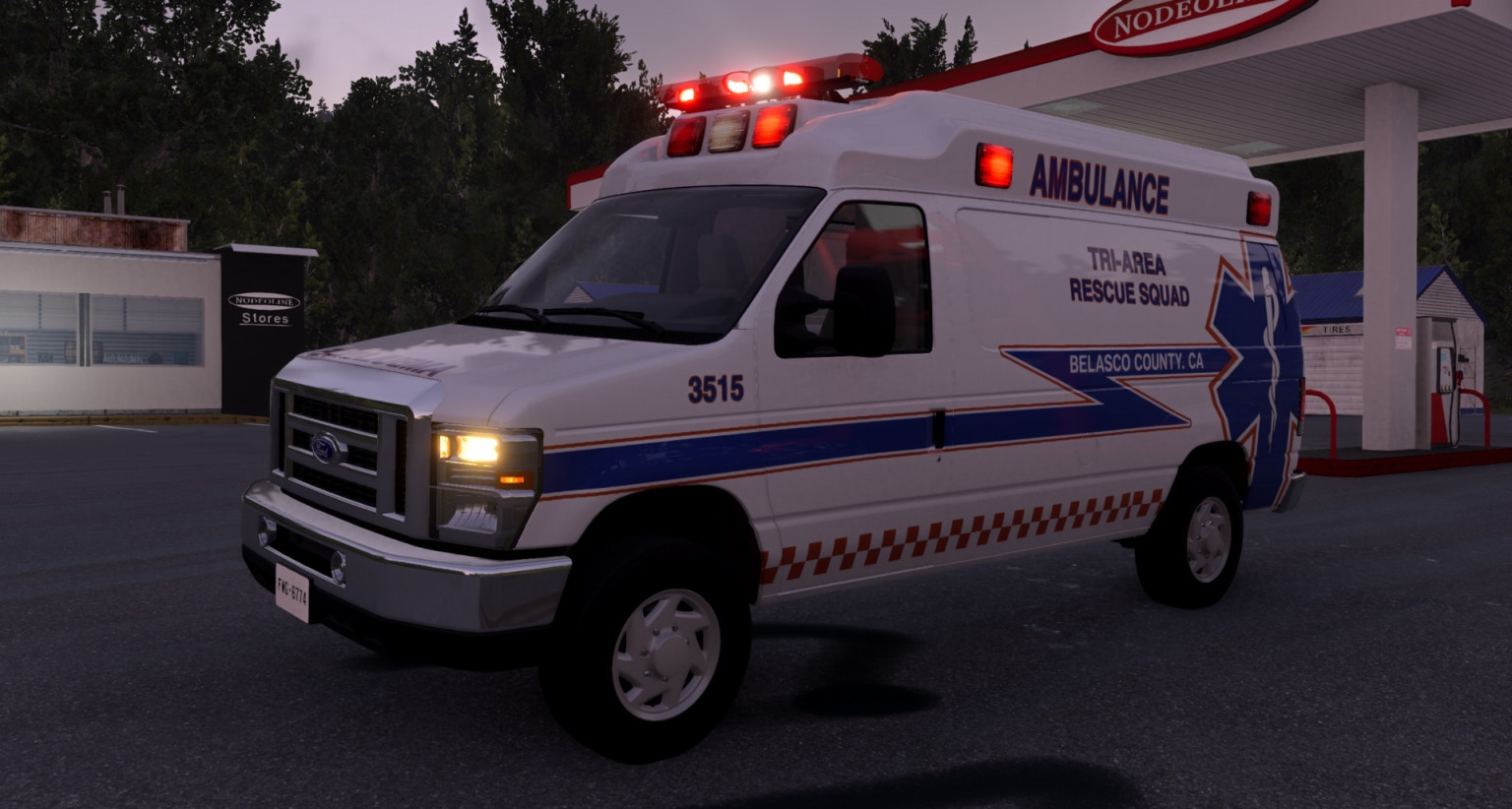 МОД Ford E-Series 2008 v1.0 (0.39.x) ДЛЯ BEAMNG.DRIVE