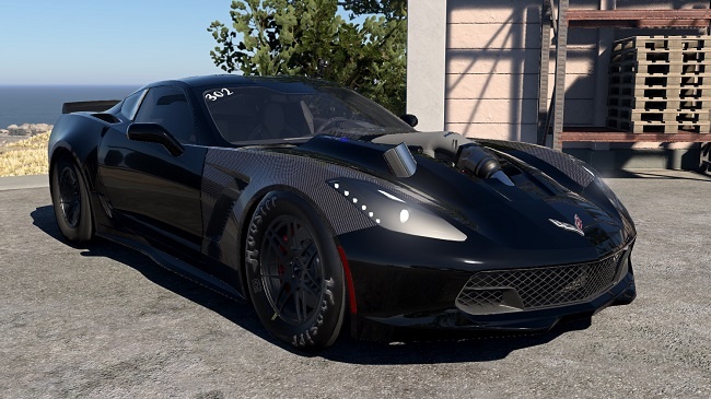 МОД Chevrolet Corvette C7 v1.0 (0.39.x) ДЛЯ BEAMNG.DRIVE