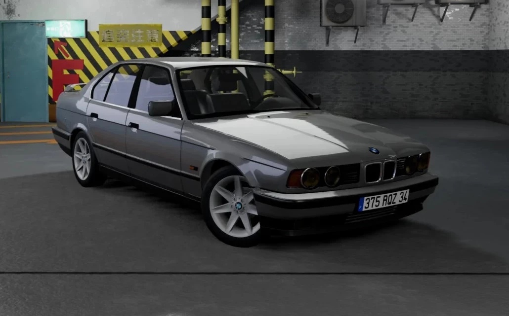МОД BMW E34 Sedan and Touring v3.3 0.39 fix and tweak (0.39.x) ДЛЯ BEAMNG.DRIVE