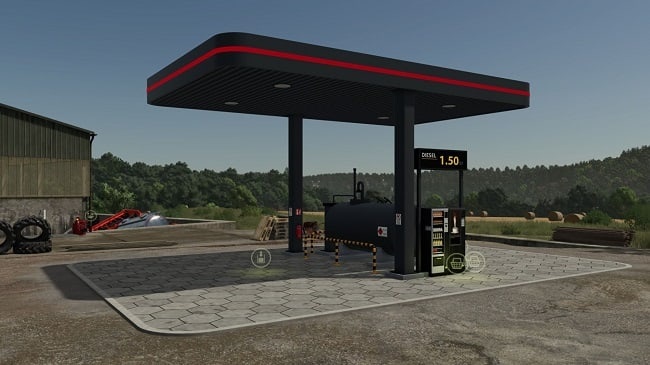 МОД Agri Fuel Station v2.0.2.0 (1.24.x) ДЛЯ FARMING SIMULATOR 2025