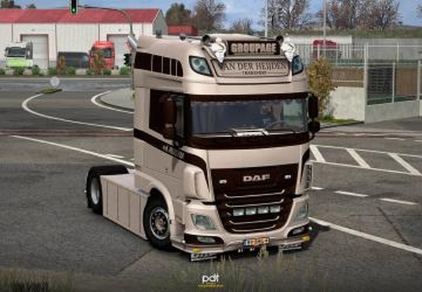 Мод DAF XF 106 480 «Van der Heijden» версия 2.0 для Euro Truck Simulator 2 (v1.61.x)