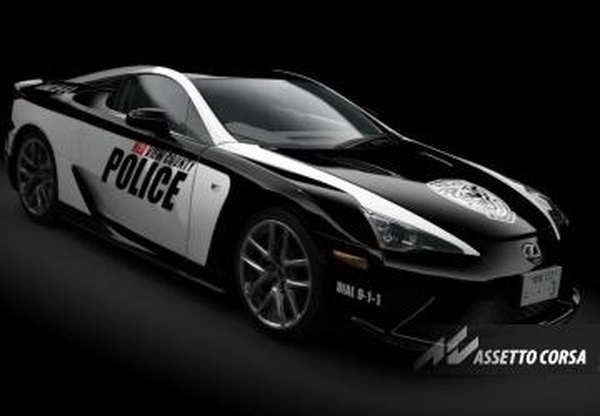 Мод Lexus LFA Police версия 1.0 для Assetto Corsa