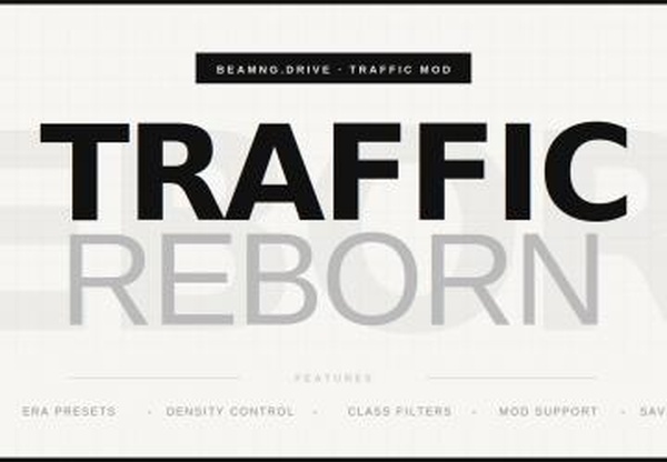 Мод Traffic Reborn версия 1.7 для BeamNG.drive