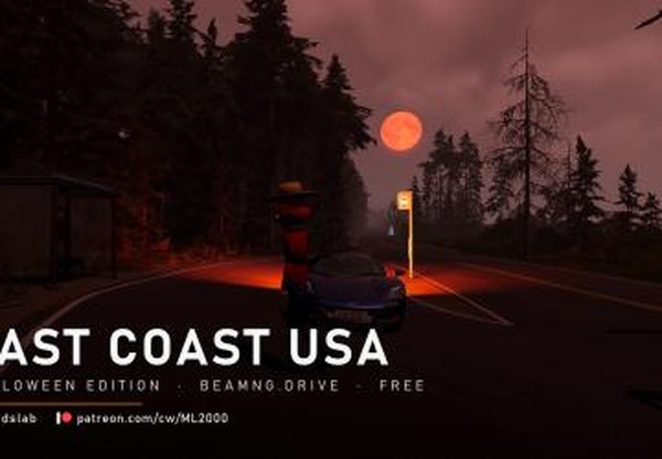 East Coast USA - Halloween Edition версия 1 для BeamNG.drive (v0.39.x)