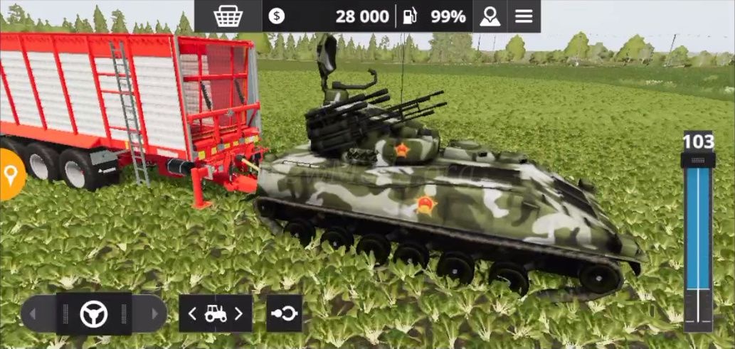 Мод PGZ-95AA Fighting Vehicle версия 01.11.22 для Farming Simulator 20
