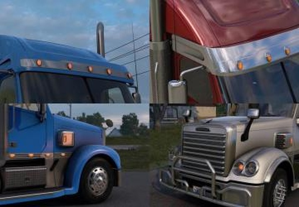 Мод Freightliner Coronado S D версия 3.4 для American Truck Simulator (v1.61.x)