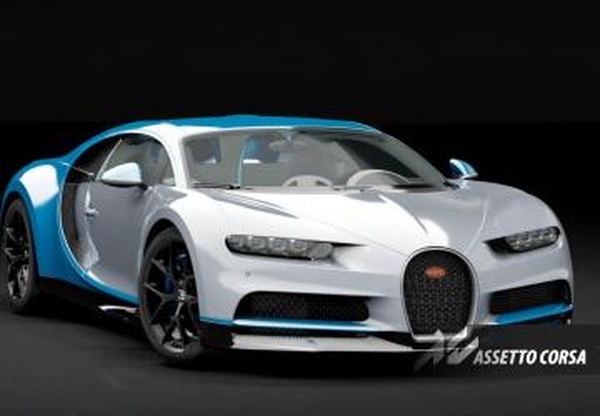 Мод Bugatti Chiron Sport midnight версия 1.0 для Assetto Corsa