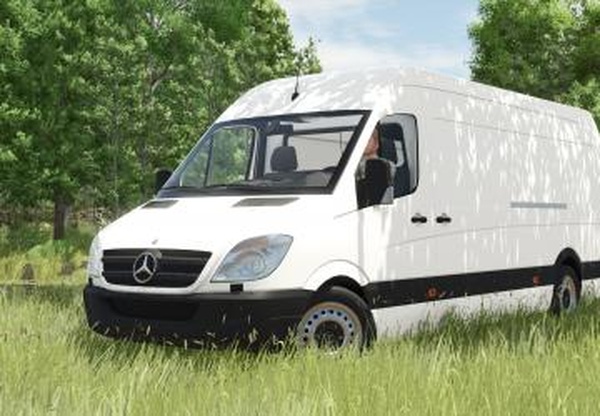 Мод Mercedes-Benz Sprinter Van версия 1.2.0.1 для Farming Simulator 2025 (v1.24.x)