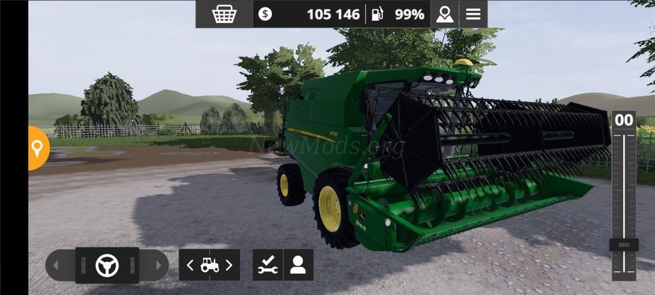 Мод John Deere W330 версия 06.12.22 для Farming Simulator 20