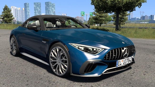 МОД Mercedes SL63 AMG 2023 v2.5 ДЛЯ EURO TRUCK SIMULATOR 2