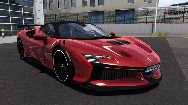 МОД Ferrari SF90xx Stradale 2024 v1.6 ДЛЯ EURO TRUCK SIMULATOR 2