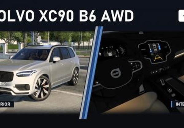 Мод Volvo XC90 B6 AWD версия 1.0.1 для American Truck Simulator (v1.61.x)