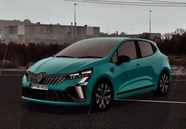 Мод Renault Clio E-Tech 2024 версия 1.1 для American Truck Simulator (v1.61.x)