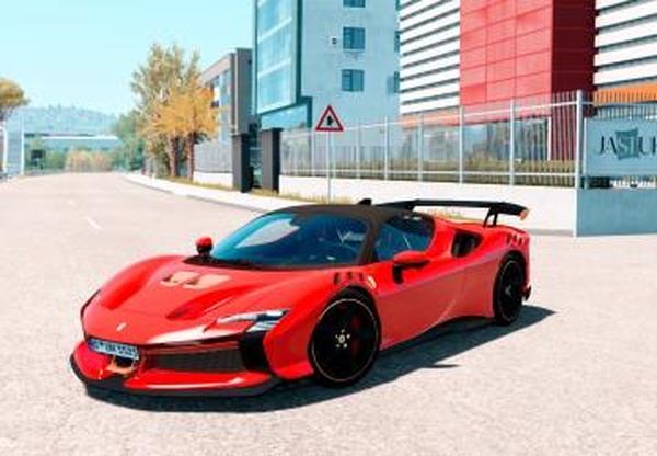 Мод Ferrari SF90xx Stradale 2024 версия 1.6 для Euro Truck Simulator 2 (v1.61.x)