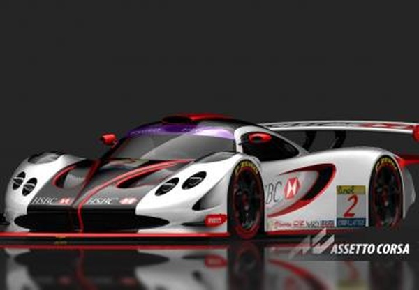 Мод Pagani Zonda C12R | HSBC Sports версия 0.1 для Assetto Corsa