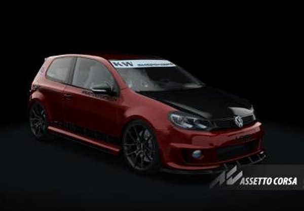 Мод Volkswagen HPA FT742 Twin Turbo Golf R stage2 v1.1 для Assetto Corsa