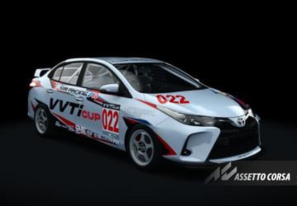 Мод Toyota Vios Cup Race версия 1.1 для Assetto Corsa