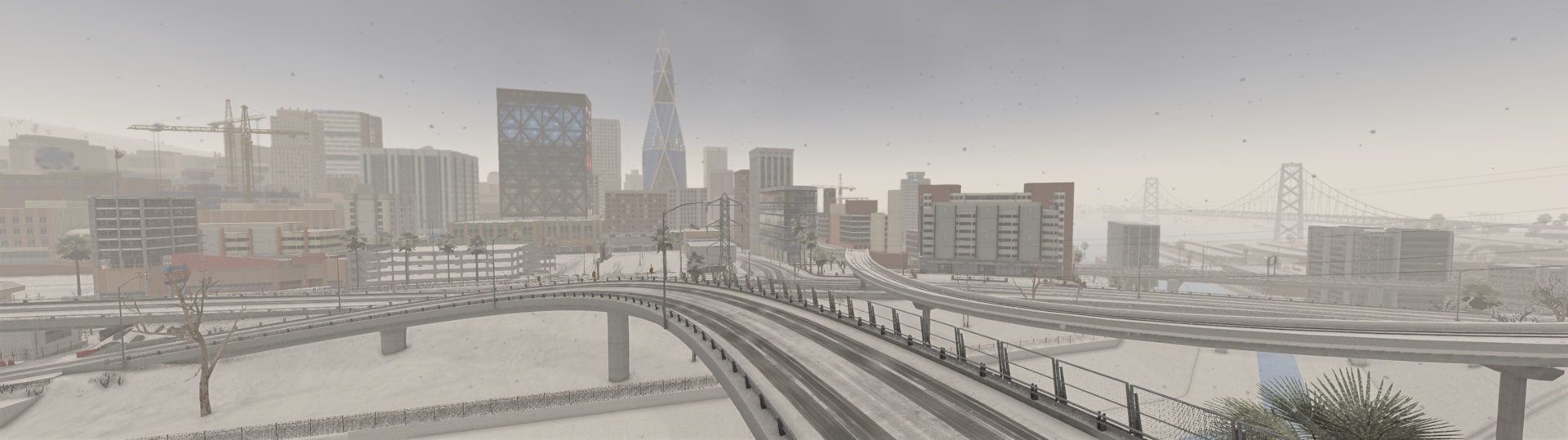 МОД Карта Winter West Coast, USA v0.40.1 (0.40.x) ДЛЯ BEAMNG.DRIVE