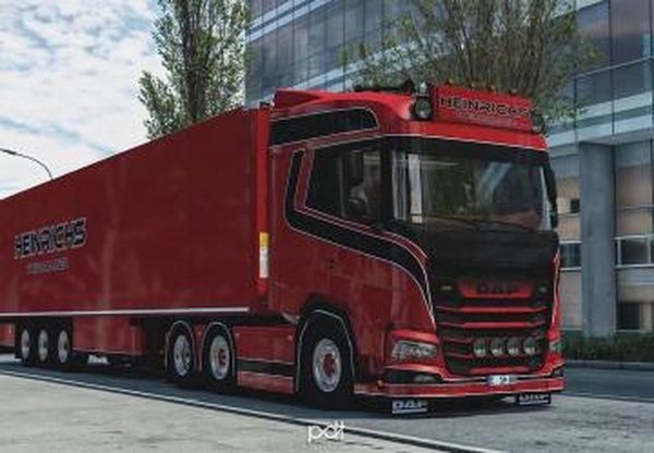 Мод DAF XG Heinrichs Thermoliner версия 10.0 для Euro Truck Simulator 2 (v1.61.x)