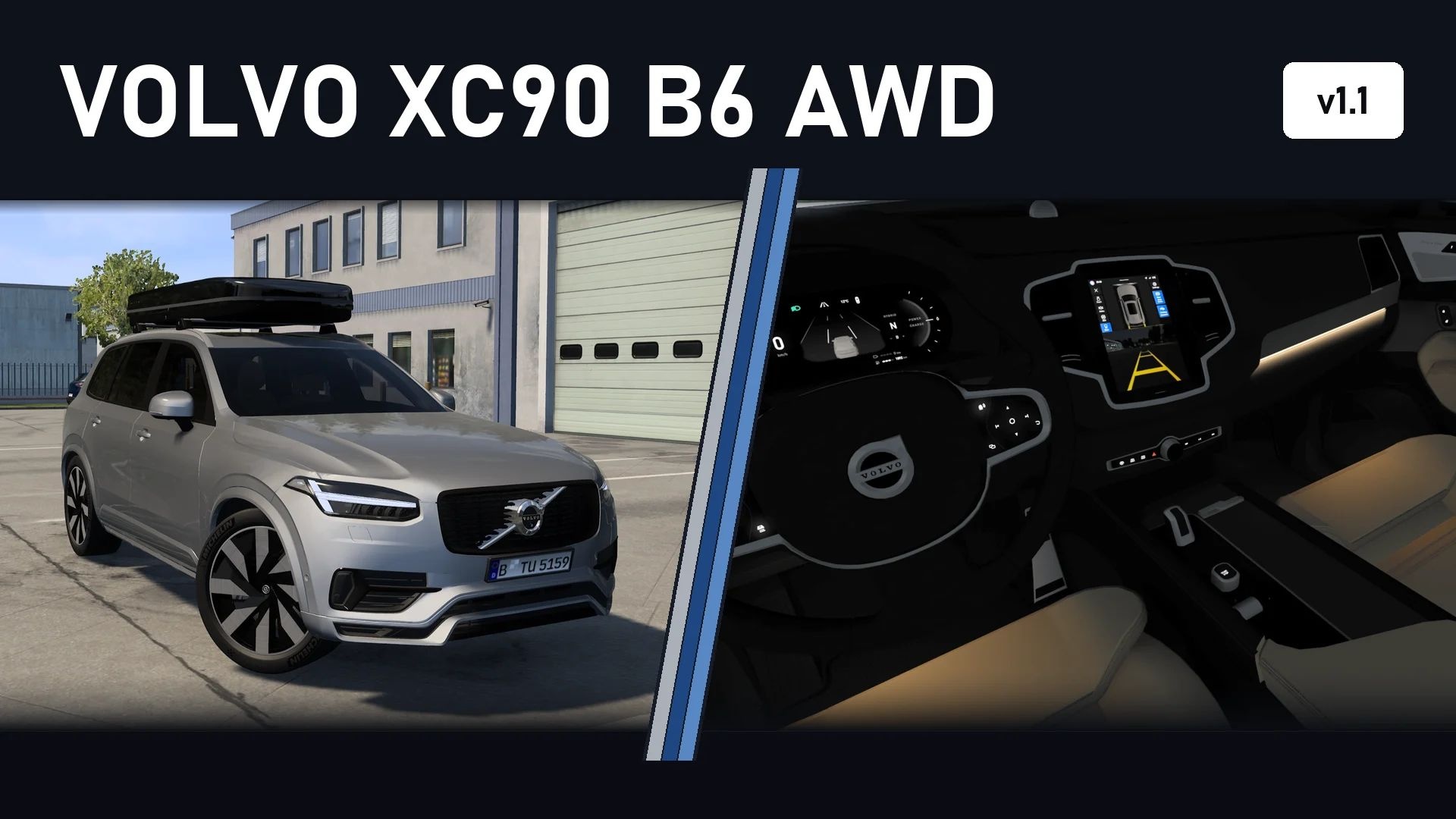 МОД Volvo XC90 B6 AWD v1.1 ДЛЯ EURO TRUCK SIMULATOR 2