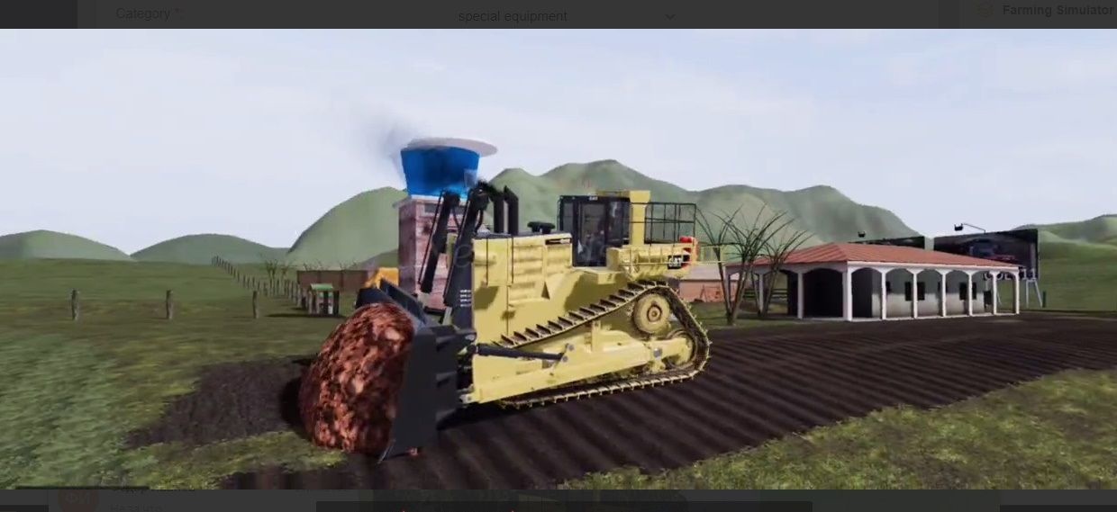 Мод Caterpillar D11 and Equipment версия 13.11.22 для Farming Simulator 20