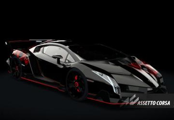 Мод Lamborghini VENENO 2013 версия 1.2 для Assetto Corsa
