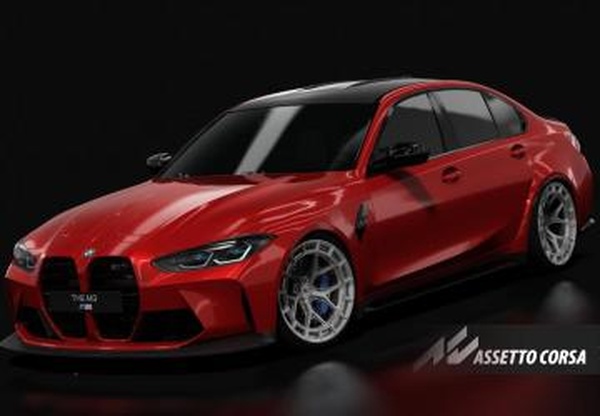 Мод BMW M3 Competition M3 G80 2023 версия 1.5 для Assetto Corsa