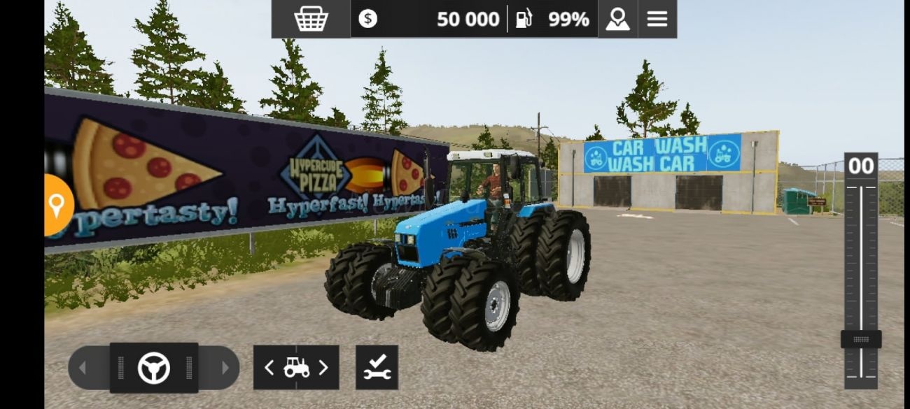 Мод Belarus MTZ-1221.3 Tropic Blue версия 14.07.21 для Farming Simulator 20