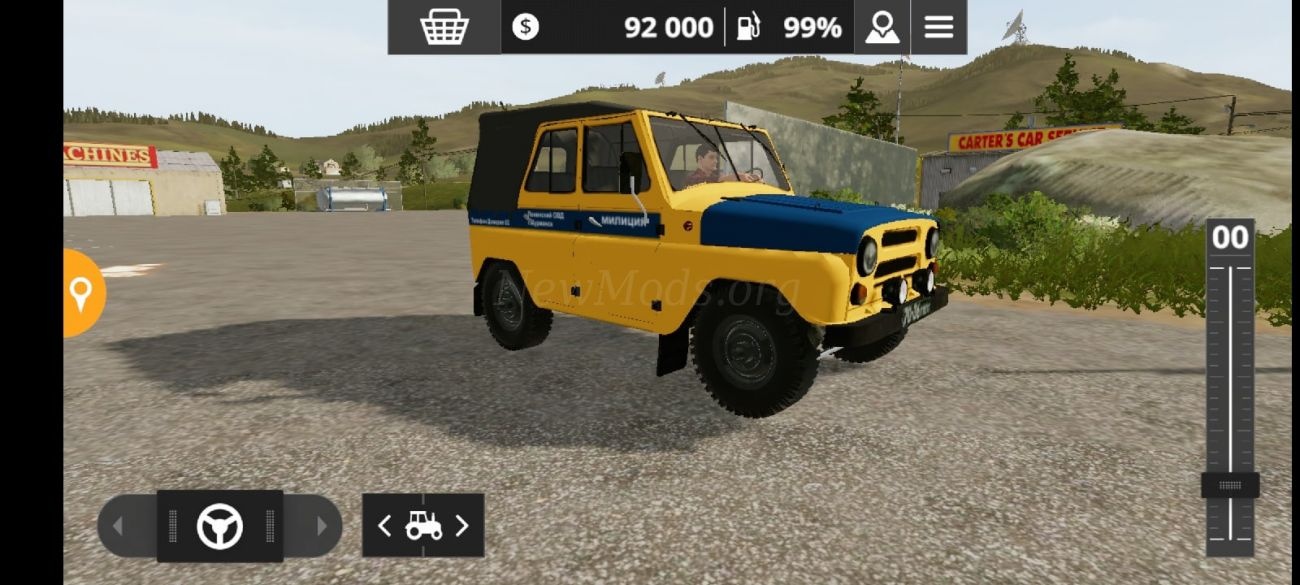 Мод UAZ-469 Militsiya версия 240721 для Farming Simulator 20