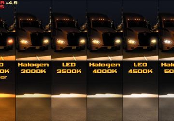 Мод Улучшенный свет фар версия 4.9.1 для Euro Truck Simulator 2 (v1.61.x)