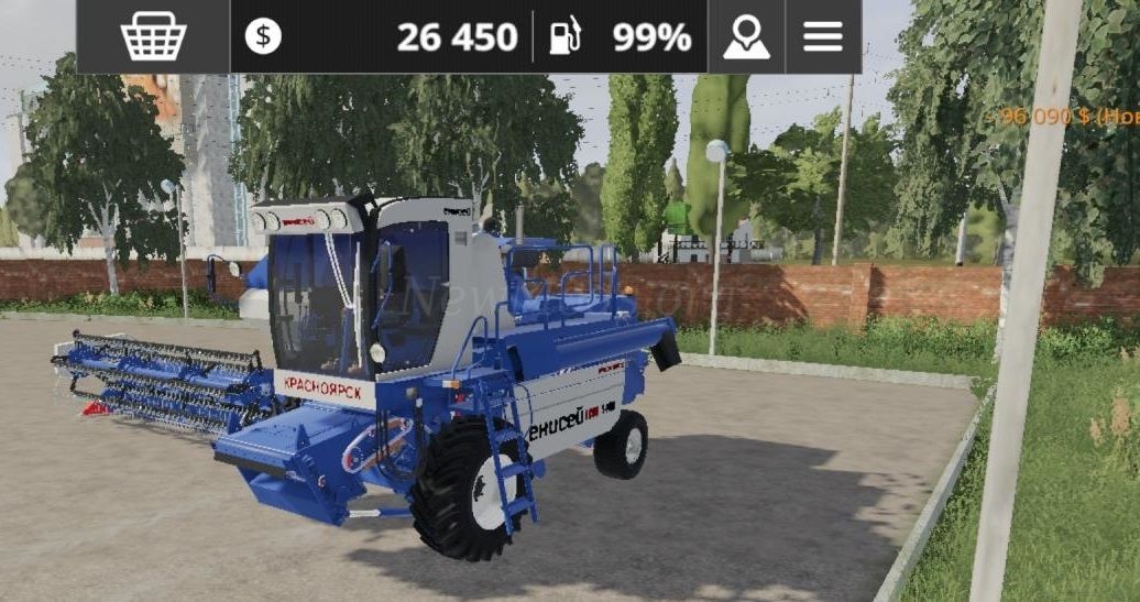 Мод Yenisei 1200-1NM and Harvester версия 19.02.22 для Farming Simulator 20